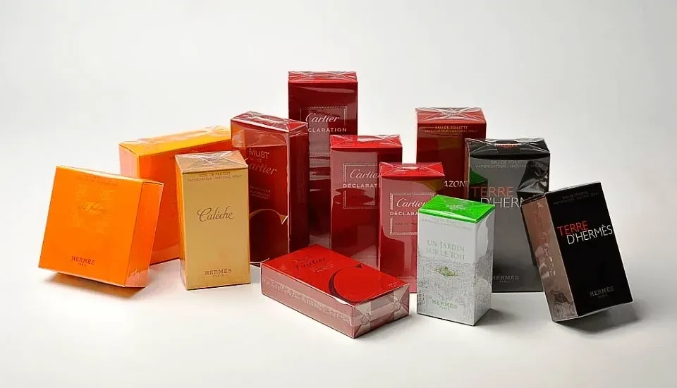 Acrylic film cosmetic packaging illustration