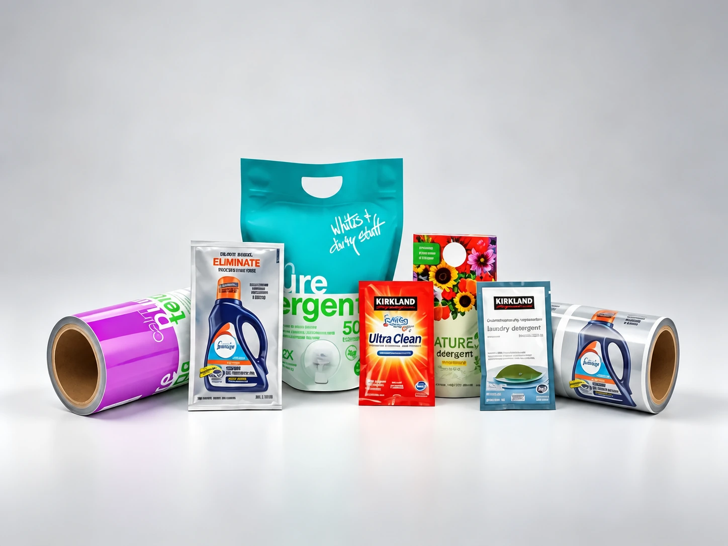 Transparent flexible packaging application illustration supplied by SD PACK