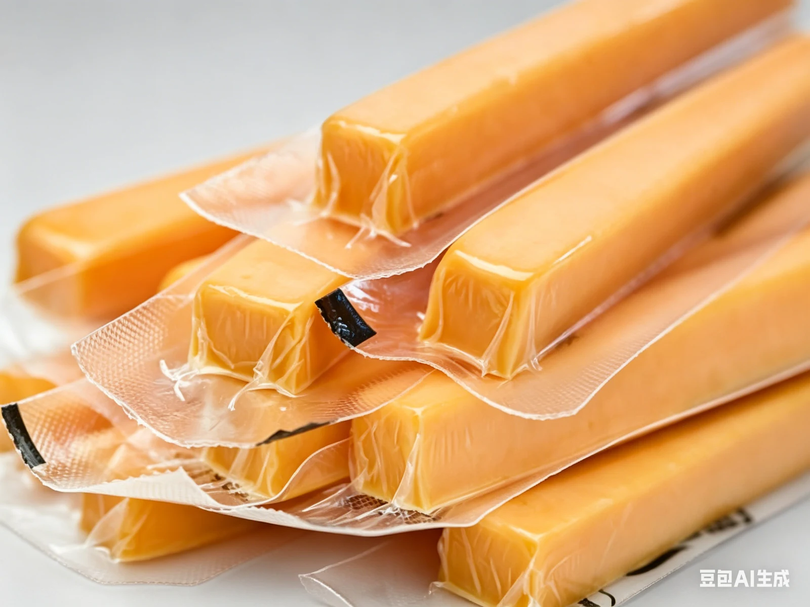 PVDC film cheese packaging illustration